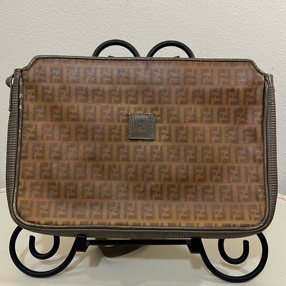 Vintage Fendi Zucca Shoulder Bag